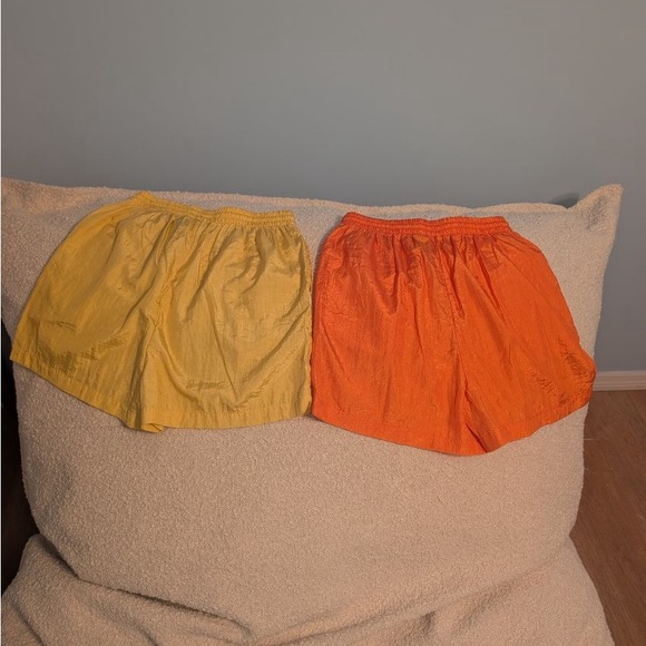 the body co Pants - Unisex Yellow and Orange Shorts perfect for halloween season